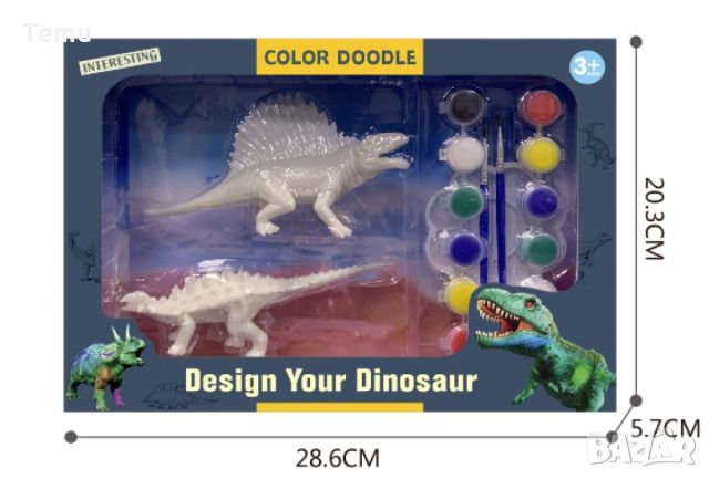 Играчка „Създай свой динозавър“, снимка 5 - Рисуване и оцветяване - 45675323