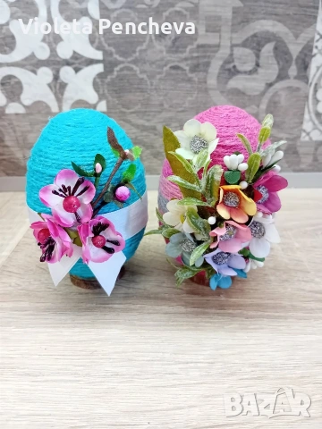 Декоративни великденски яйца , снимка 2 - Декорация за дома - 53750147