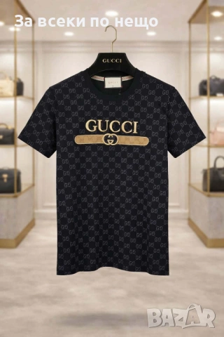 Gucci Мъжка Тениска👕Мъжка Блуза С Къс Ръкав - Различни Цветове Код Urban4, снимка 2 - Тениски - 53666235