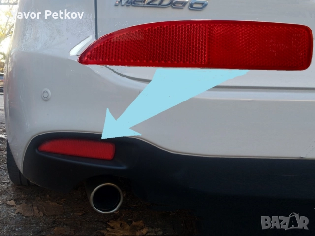 Рефлектор ляв за задна броня за Мазда Mazda 