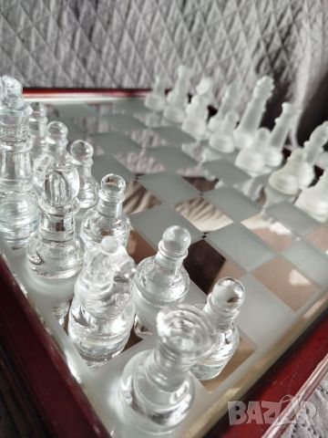 Стъклен шах , снимка 4 - Шах и табла - 45510238