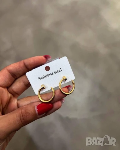 обеци от медицинска стомана , снимка 2 - Обеци - 51160722