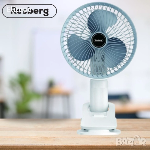 Вентилатор USB Rosberg, 4.5W, 6", различни положения,  2 ГОДИНИ ГАРАНЦИЯ, снимка 4 - Други - 52889028