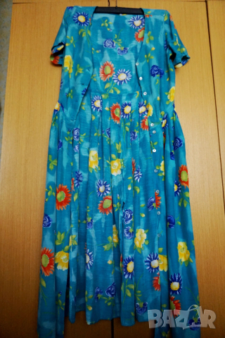 като нова дълга рокля на цветя 