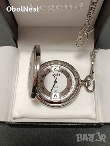 Елегантен джобен часовник LEGEND 85416CP - швейцарски механизъм Ronda