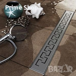 90см линеен сифон за баня VILSTEIN Greek, инокс, снимка 10 - ВИК - 53748545