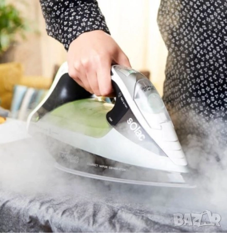 Ютия Solac Intelligent Evolution Sensor – 2800W, Illyum плоча, 190 g/min парен удар, Eco/Turbo, снимка 5 - Друга електроника - 51897442