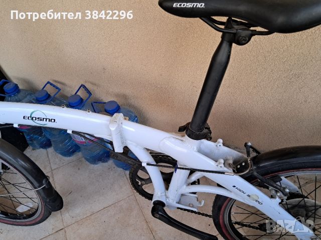 Алуминиев сгъваем велисипед Ecosmo, снимка 5 - Велосипеди - 45990897