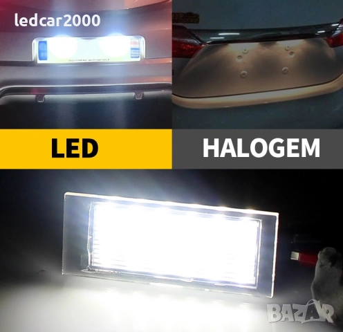 Лед плафони регистрационен номер RENAULT, снимка 4 - Аксесоари и консумативи - 53497261