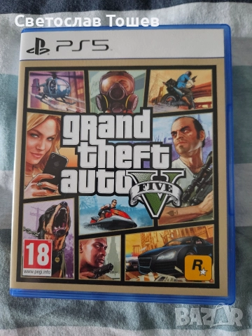 Продавам игра Grand Theft Auto V (GTA V) за Sony Playstation 5 (PS5)