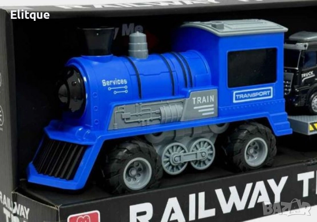 Парен локомотив с ремарке и камион влекач, снимка 5 - Коли, камиони, мотори, писти - 52813880