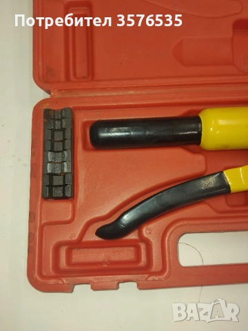 Хидравлични клещи за кербоване YQK-50 (4-50 mm²) - като нови, снимка 2 - Клещи - 53751497