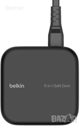 Belkin Connect USB-C 6-в-1 Core GaN, 130 W, многопортова докинг станция, снимка 6 - Други - 45552088