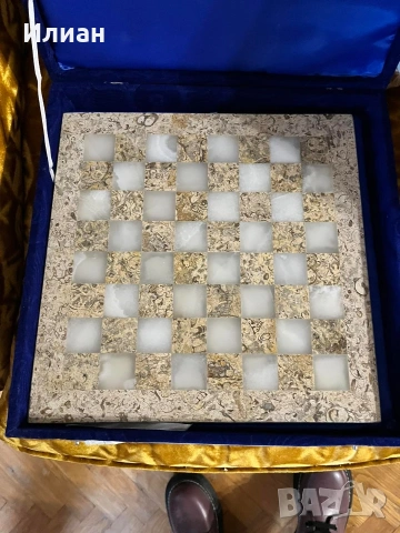 Шах Lokah от оникс и мрамор, снимка 2 - Шах и табла - 53501468