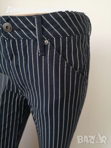 Дамски панталон G-Star RAW® 5622 3D MID BOYFRIEND INDIGO/WHITEBAIT, размери W26;28  /265/, снимка 3 - Панталони - 46348248