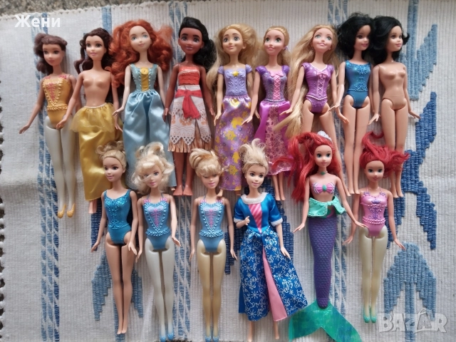 Оригинални Mattel Disney принцеси Дисни Барби Frozen Ана Елза Ариел Снежанка Рапиунцел Моана Бел