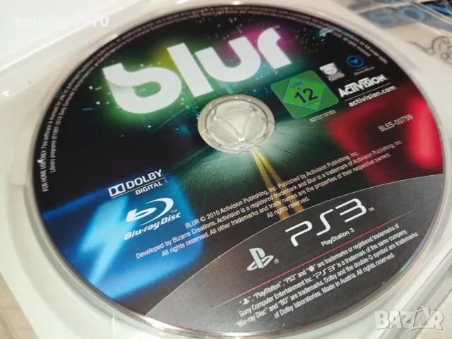 BLUR SONY PS3 GAME 1003251721, снимка 2 - Игри за PlayStation - 49437727