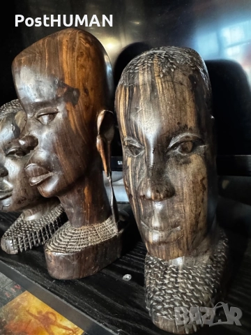 Африкански бюст -Глави - Африка, снимка 17 - Колекции - 52421300