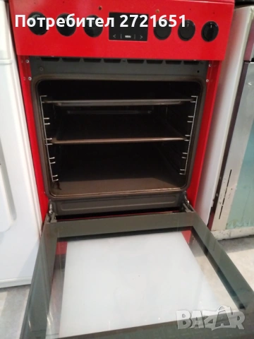 Червена готварска печка, снимка 2 - Печки, фурни - 53926561