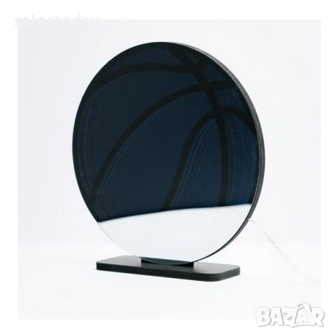 Светеща табела баскетболна топка, огледална, Ø23x24 см, снимка 2 - Лед осветление - 51845260