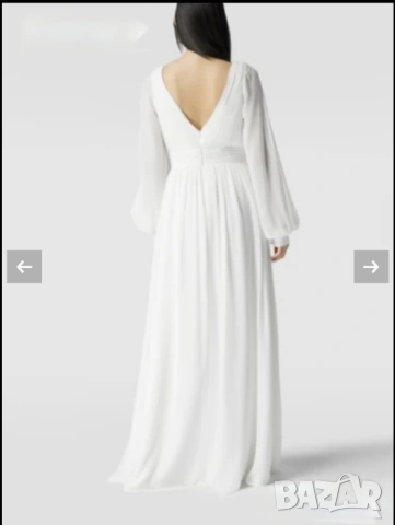 НОВО! Дълга булчинска сватбена рокля Mascara, размер М. Промо -40%!, снимка 6 - Рокли - 53512519