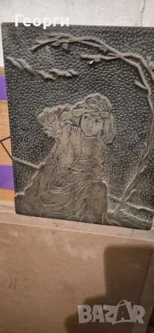 Картина /и гипсови ретро