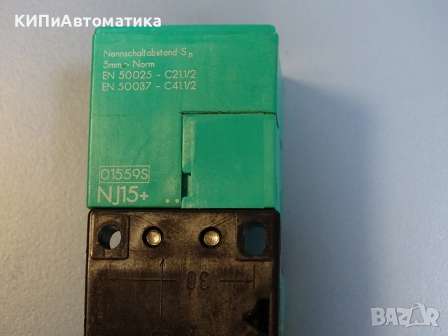индуктивен датчик Pepperl+Fuchs NJ15+...U1+...Inductive Sensor 10-30V, снимка 4 - Резервни части за машини - 54218445