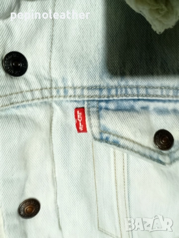 Оригинално дънково яке ЛЕВИС LEVI'S®  Premium Quality Big E Type 3 Sherpa Standard Trucker Jean Jack, снимка 3 - Якета - 52793702