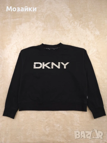 DKNY Sport Crewneck Boxy Sweatshirt като ново, размер M-L, черен