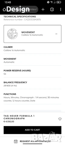 TAG Heuer Formula 1 Chronograph Automatic, 44 mm, снимка 10 - Мъжки - 53150496