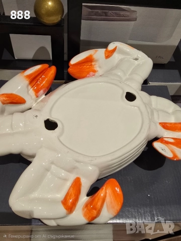порцеланов рак, снимка 4 - Декорация за дома - 52104308
