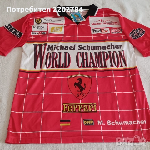Ferrari суичър,горнище и ретро тениска, Михаел Шумахер , снимка 1