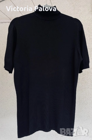 Луксозна копринена блуза с поло яка 