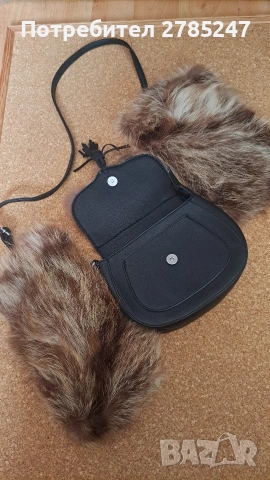 Сет/Елек,Чанта, гети/естествен косъм, снимка 4 - Елеци - 53132449