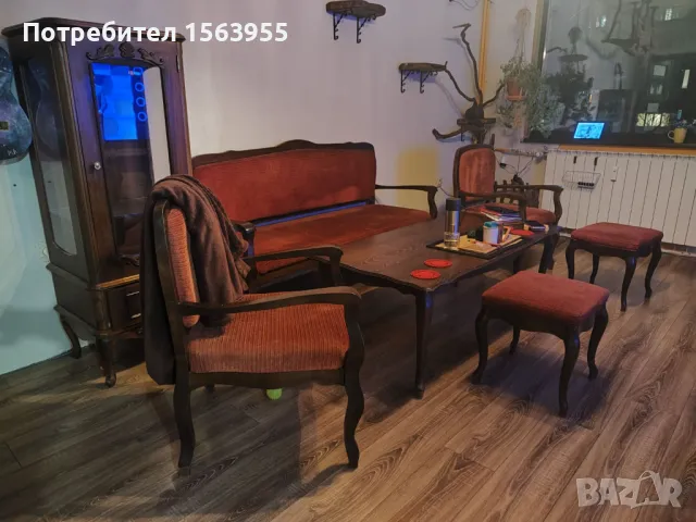 Холна гарнитура (диван-пейка) с отделни нощни шкафчета и скринове