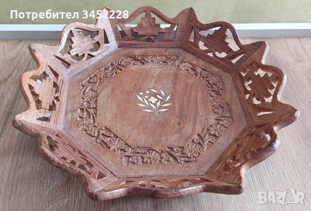 дърворезба пано за ценители 31см , снимка 2 - Декорация за дома - 53836341