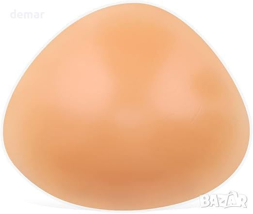 Lervanla Силиконова протеза за гърди, триъгълна подложка за сутиен, бежово, 1 бр., снимка 1 - Други - 46432239