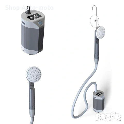 Портативен къмпинг душ Automat, С помпа, За МПС, USB 5V