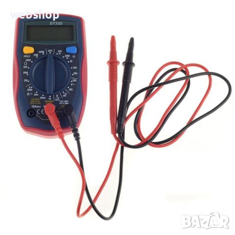 Цифров Мултиметър DT33D 3 1/2 DIGITAL MULTIMETER , Мултицет, снимка 7 - Други инструменти - 45886097