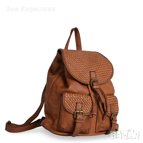 Раница от естествена кожа , снимка 4 - Раници - 54303755