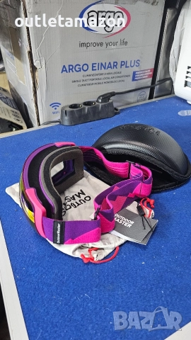 Ски очила OutdoorMaster PRO без рамка, розови , снимка 3 - Зимни спортове - 52745714