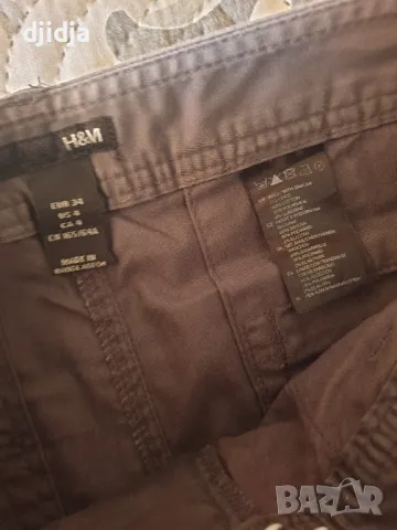 Дамски панталон H&M, тип дънки сив, снимка 3 - Панталони - 50035131