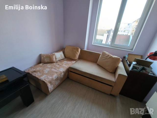 Ъглов диван – разтегателен, снимка 2 - Дивани и мека мебел - 53677330