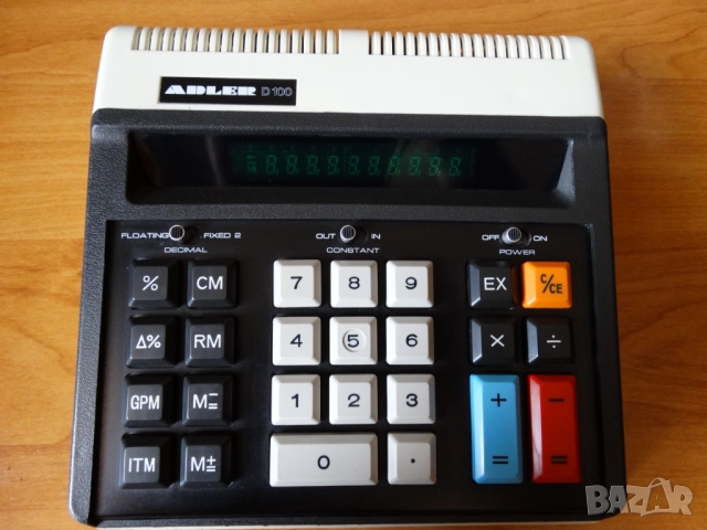 ADLER D100 - стар, качествен и много красив калкулатор ..., снимка 2 - Колекции - 51701710