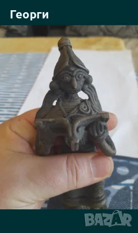 Бронзова статуетка-66, снимка 9 - Антикварни и старинни предмети - 50125617