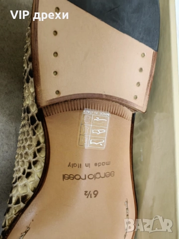 Мъжки обувки Sergio Rossi Piton Змийска кожа, снимка 6 - Ежедневни обувки - 52687818