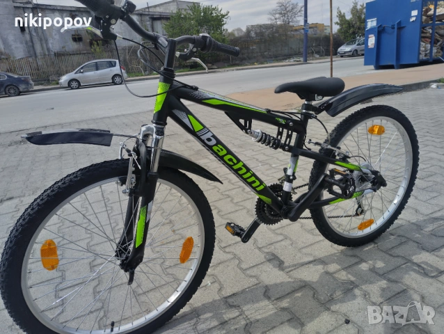 SPRINT Велосипед 24" Bachini Speed FSP черен.зелен, снимка 6 - Велосипеди - 53848760
