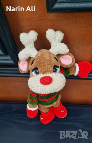 Плетена играчка - коледен елен