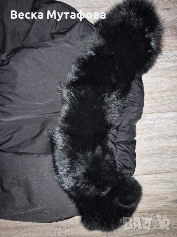 Яке естествена  богата яка черно размер С ., снимка 7 - Якета - 53104516