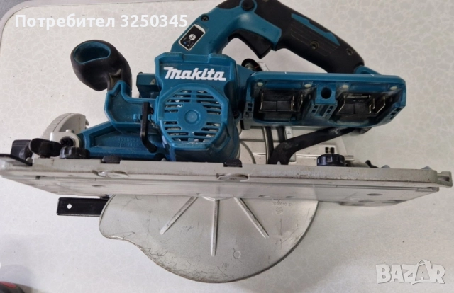 Циркуляр Makita DHS900 36v, 18V+18V, Ф235мм 2х5аh и зарядно, снимка 4 - Други инструменти - 52280993